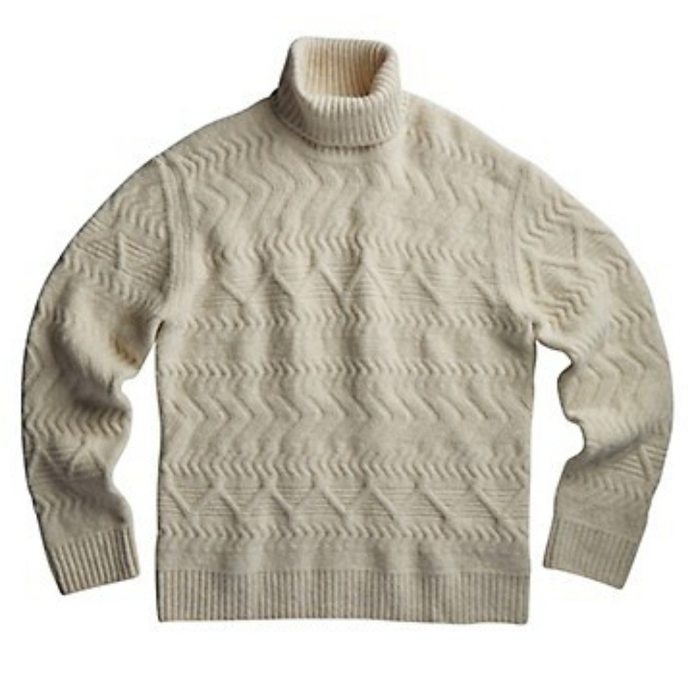 NN07 Bert Turtleneck Cable Knit Sweater